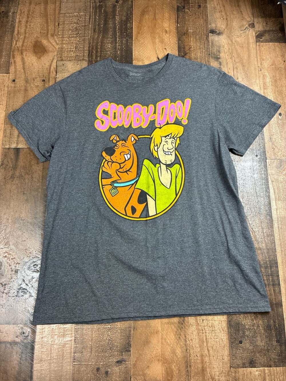 Scooby-Doo! & Shaggy Laughing Graphic T-Shirt Charcoal Heather Gray